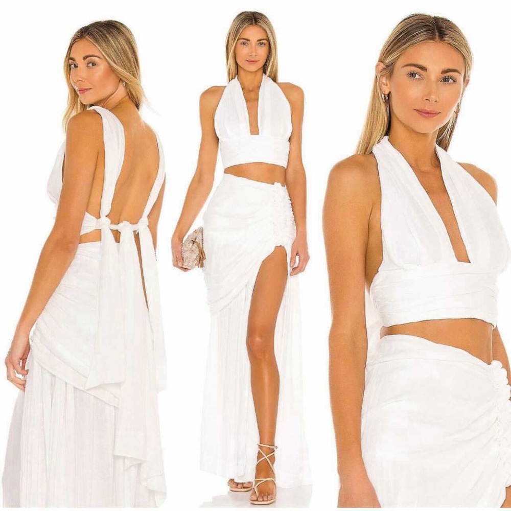 REVOLVE 2-piece white boho dress set size 4